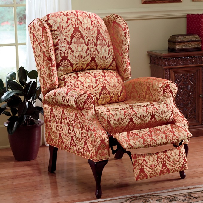 Wing back recliners for store sale
