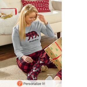Women's Personalized Cozy PJs, , large