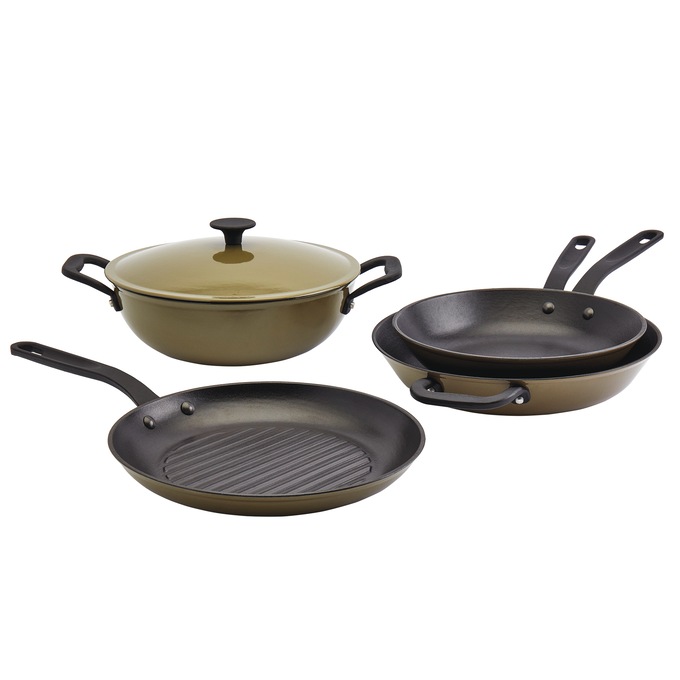 5-Piece Mason Enameled Cast Iron Cookware Set, , large
