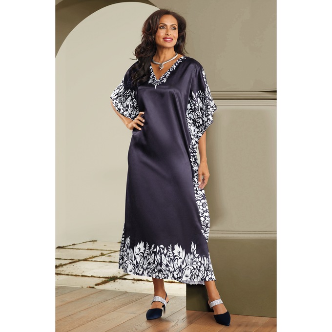 Mi Amor Long V-Neck Caftan, , large