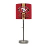 NFL or NCAA Team Logo Chrome Table Lamp with USB, , large