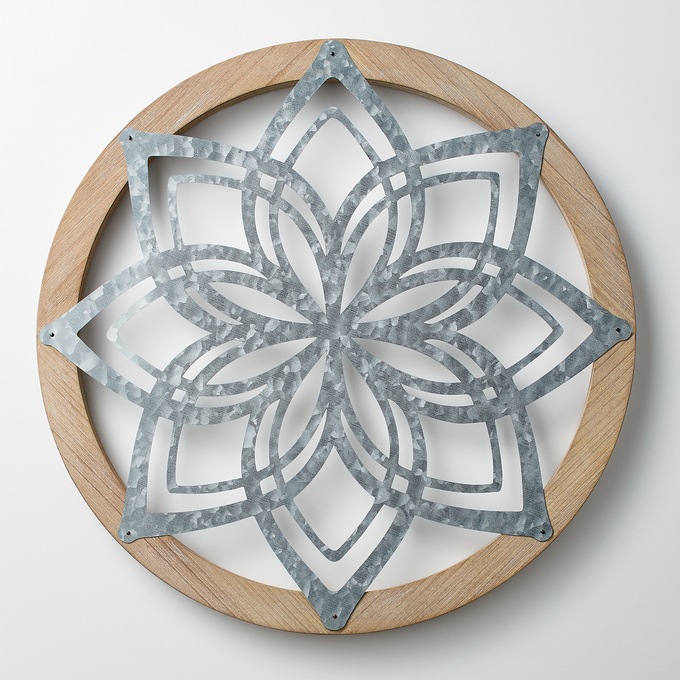 Metal Floral Wall D&eacute;cor, , large