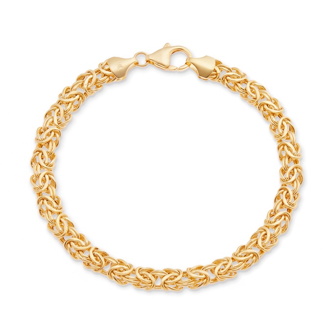10K Gold Byzantine Bracelet, , large
