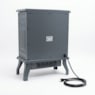 1500W Electric Fireplace Stove Heater with Remote & Realistic Flame Effect, , large