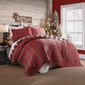 Reversible Winter Plaid Oversized Quilt and Sham, , large