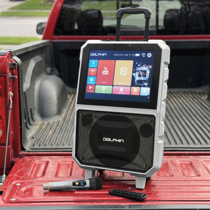 Tailgate Speaker with Touchscreen, Black, large