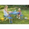 Portable Picnic Table, Blue, large