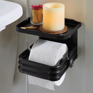 Ripple Wall-Mount Toilet Paper Holder, , large
