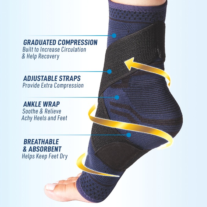 Miracle Foot Relief Compression Sleeve, , large