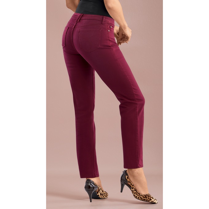 Lola Colored Slim Jean Midtone, , large