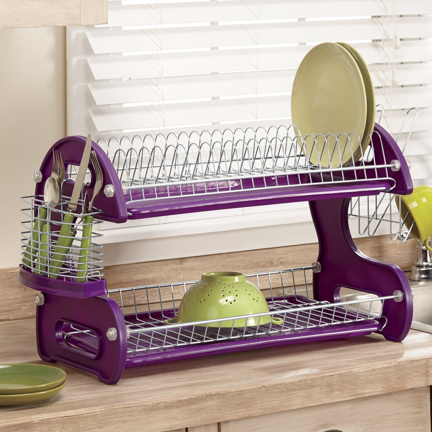 Dish Drying Rack,2-Tier Dish Racks for Kitchen Counter ASTER-FORM Corp