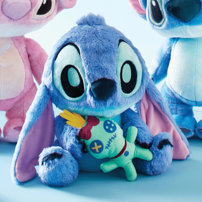 Plush Stitch and Scrump Key Wind Musical, Blue, large