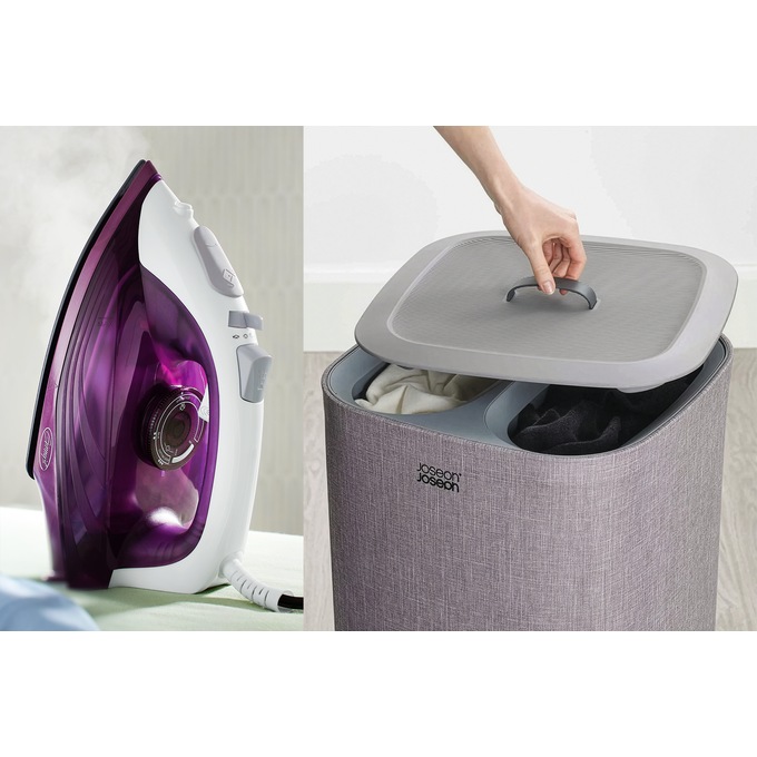 Ginny's Iron and Tota Laundry Separation Basket - Buy Both and Save, , large