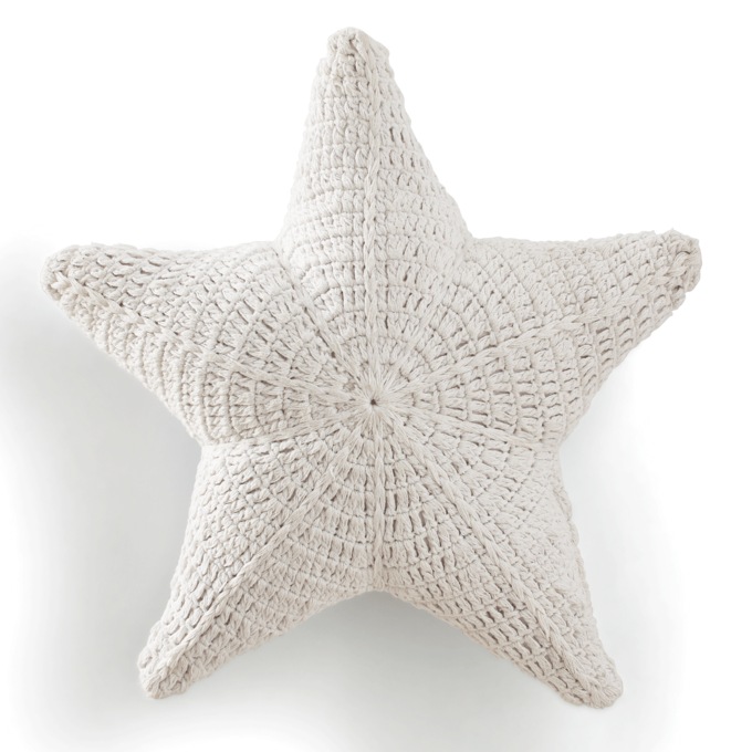 Crochet Star Pillow, , large