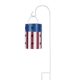 Americana Solar Light with Star Cutouts, , large