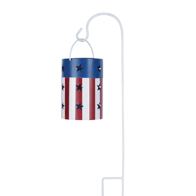 Americana Solar Light with Star Cutouts, , large