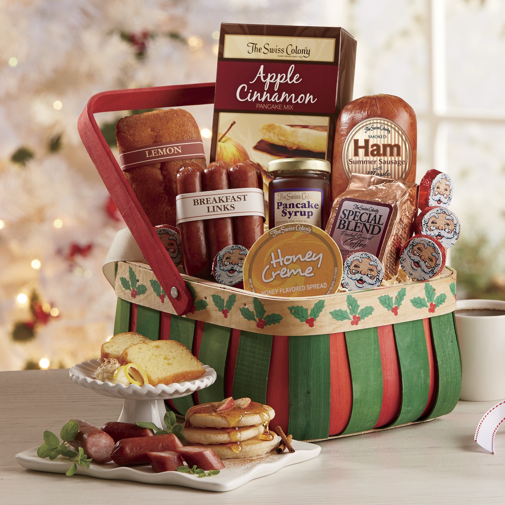 Holly Breakfast Basket from The Swiss Colony AW173