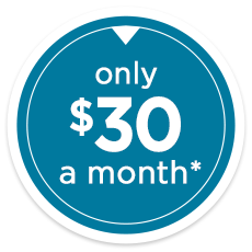 Only $30 a month