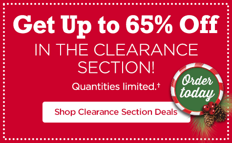 Get Up to 65% Off in the Clearance Section!