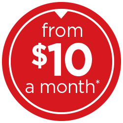 Payments start at $10 a month