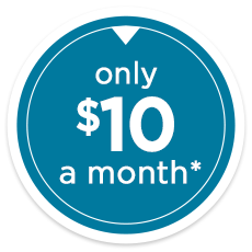 Only $10 a month