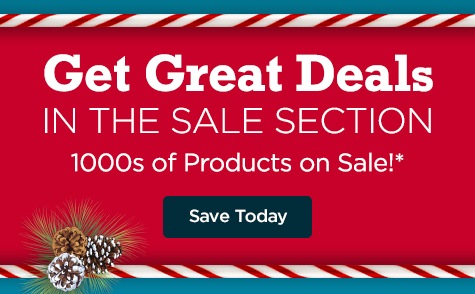 Get Great Deals in the Sale Section! 1000s of Products on Sale!* Save Today
